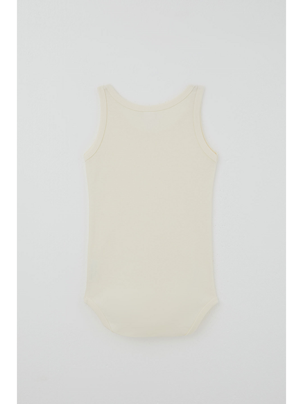 Ekru Kız Çocuk Çıtçıtlı Atlet Zıbın Body Basic Krem (1-3 Yaş)-1