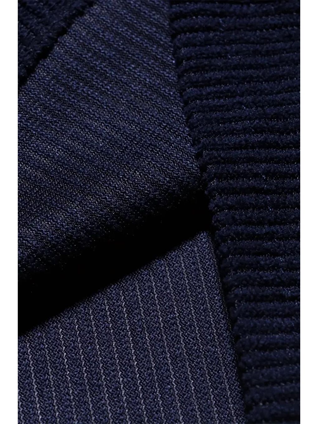 Lacivert Linno Kapaklı Çift Cepli Fitilli Erkek Kadife Gömlek-1