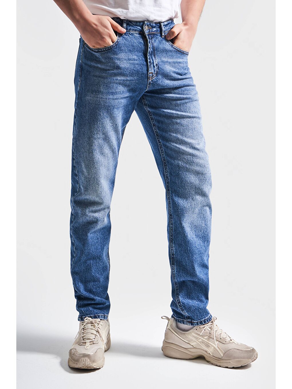 it's basic Mavi Erkek Jean Rengi Slim Fit Elastanlı Kumaş Denim