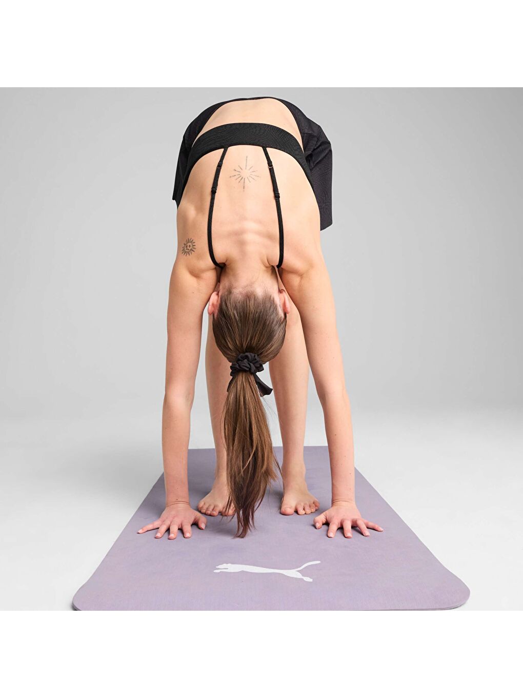 Siyah MOVE CLOUDSPUN AOP Kadın Spor Sütyeni-1