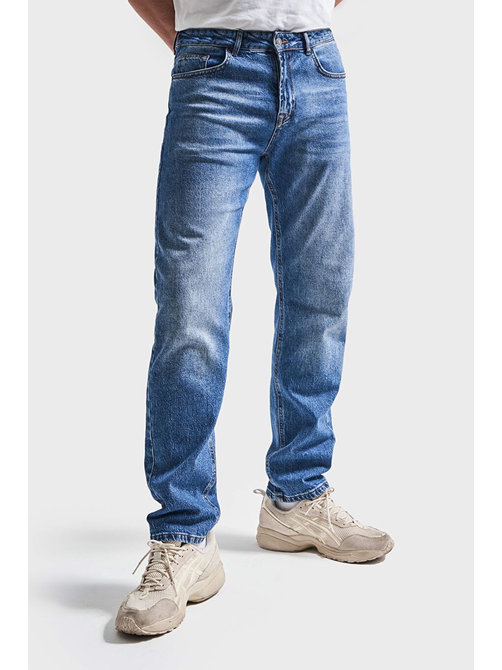 it's basic Mavi Erkek Jean Rengi Slim Fit Elastanlı Kumaş Denim - 2