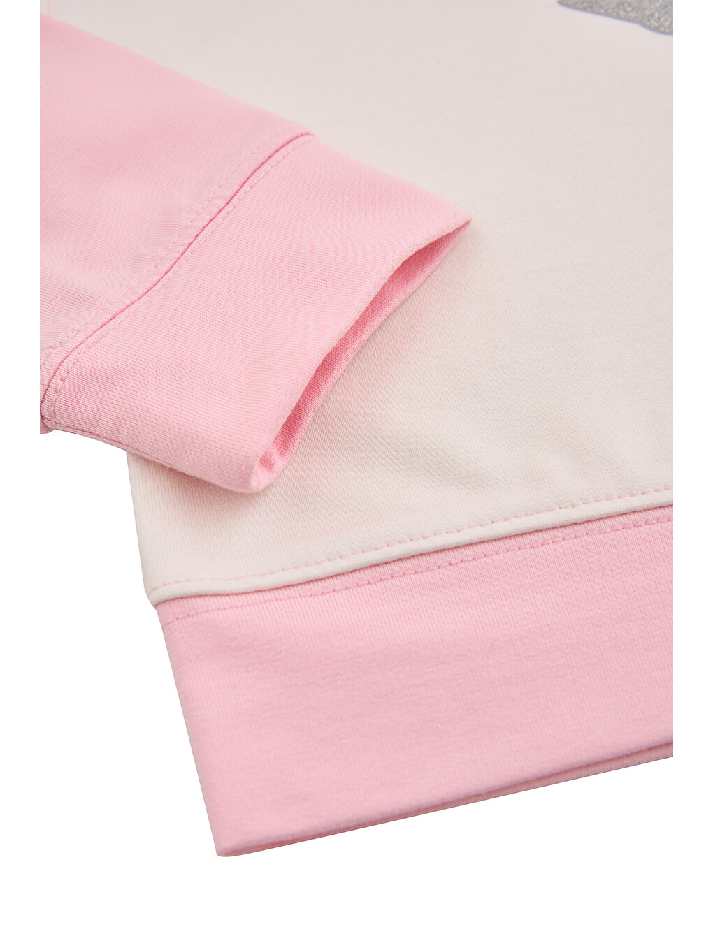 Desenli Modal Elastan Eşofman Takımı 2-6 Yaş Pembe-4