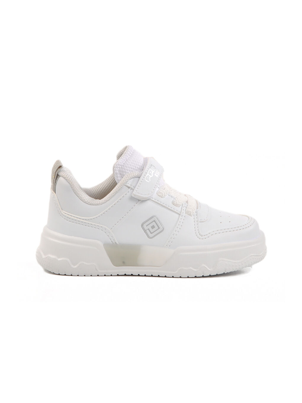 Pepino Beyaz Gümüş Cırtlı Unisex Çocuk Spor Ayakkabı 1603 B