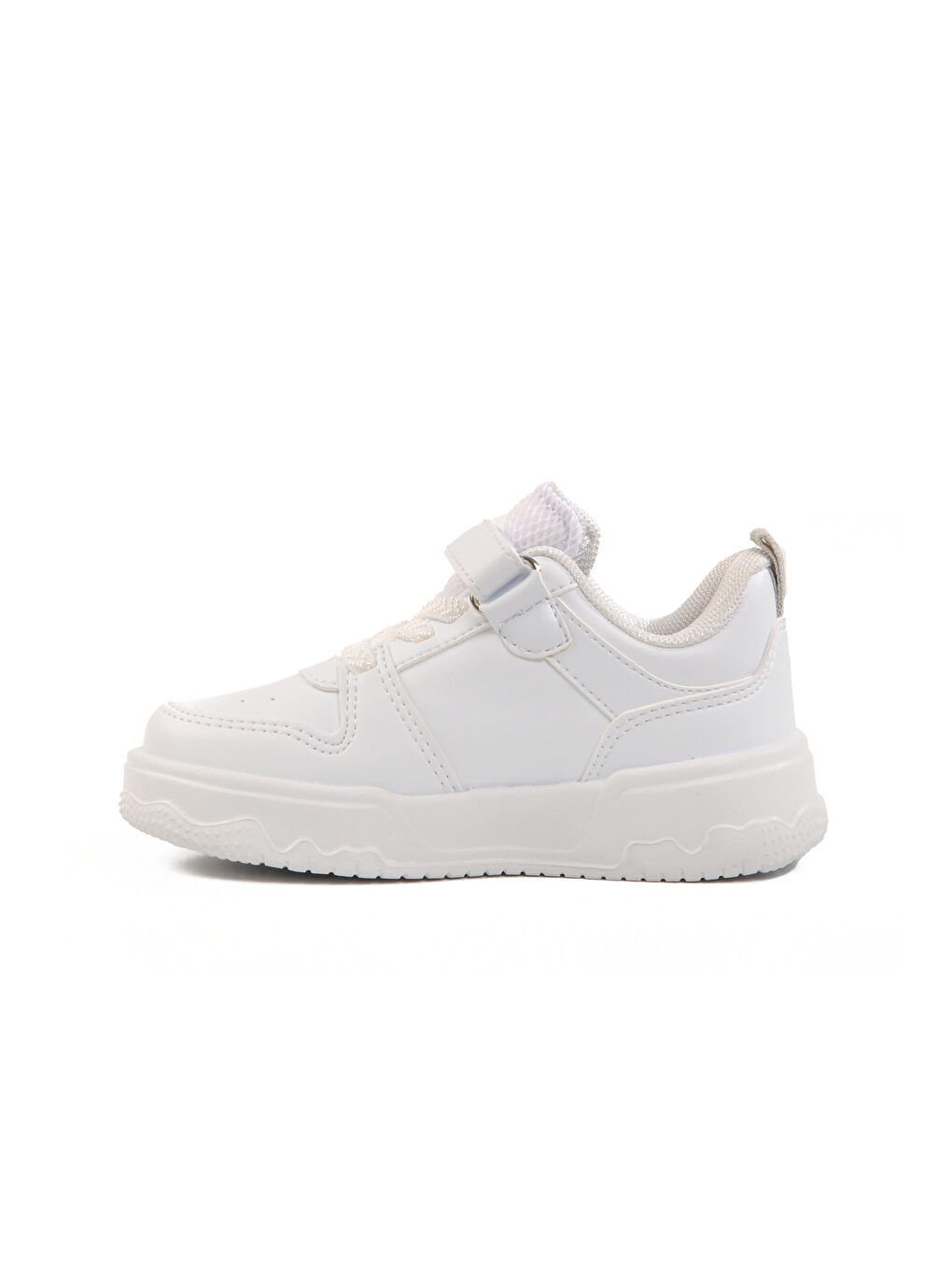 Pepino Beyaz Gümüş Cırtlı Unisex Çocuk Spor Ayakkabı 1603 B - 1