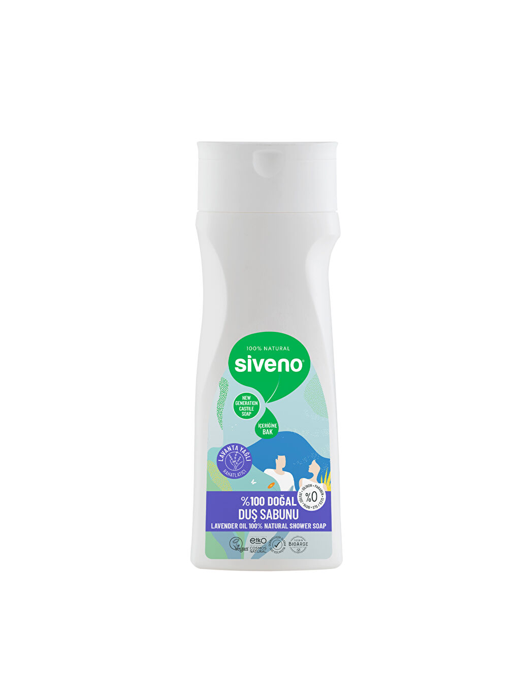 %100 Doğal Duş Sabunu Lavanta Kokulu Rahatlatıcı Duş Jeli 6 Değerli Bitki Vegan 300 ml-4