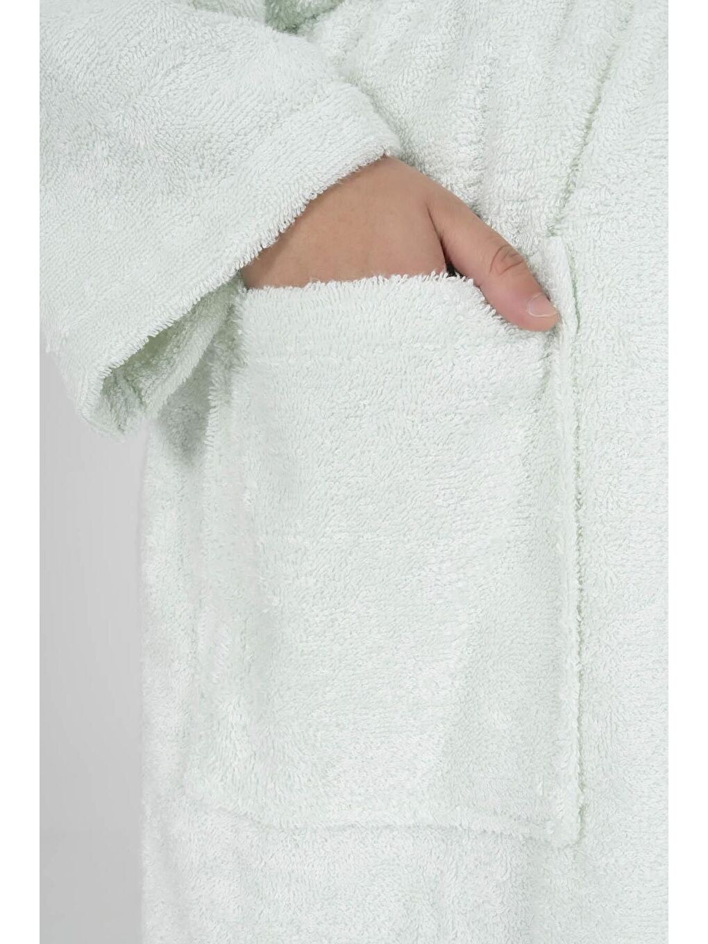 Varol Yeşil Bukle Bambu Unisex Bornoz - 1