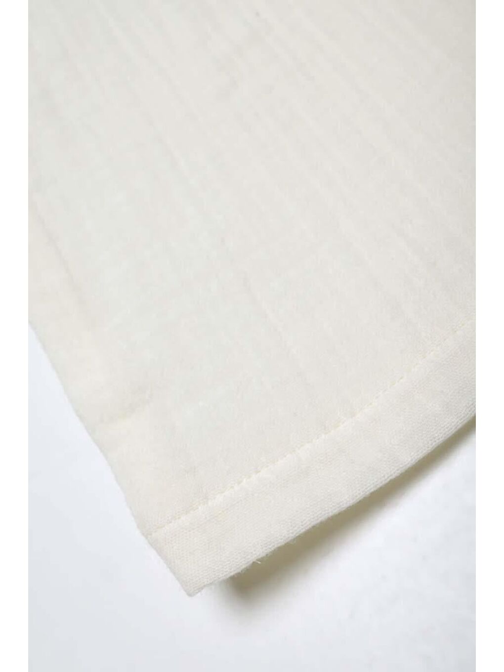 Ekru Kemik-%100 Pamuklu Çift Düğmeli Gömlek Tunik-4