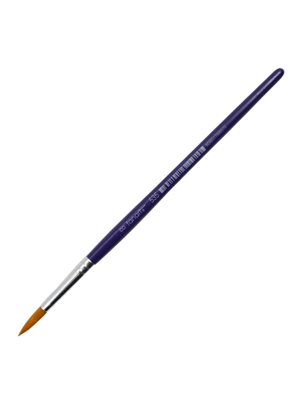 Academy Seri 535C Sentetik Kıl Yuvarlak Fırça No:8