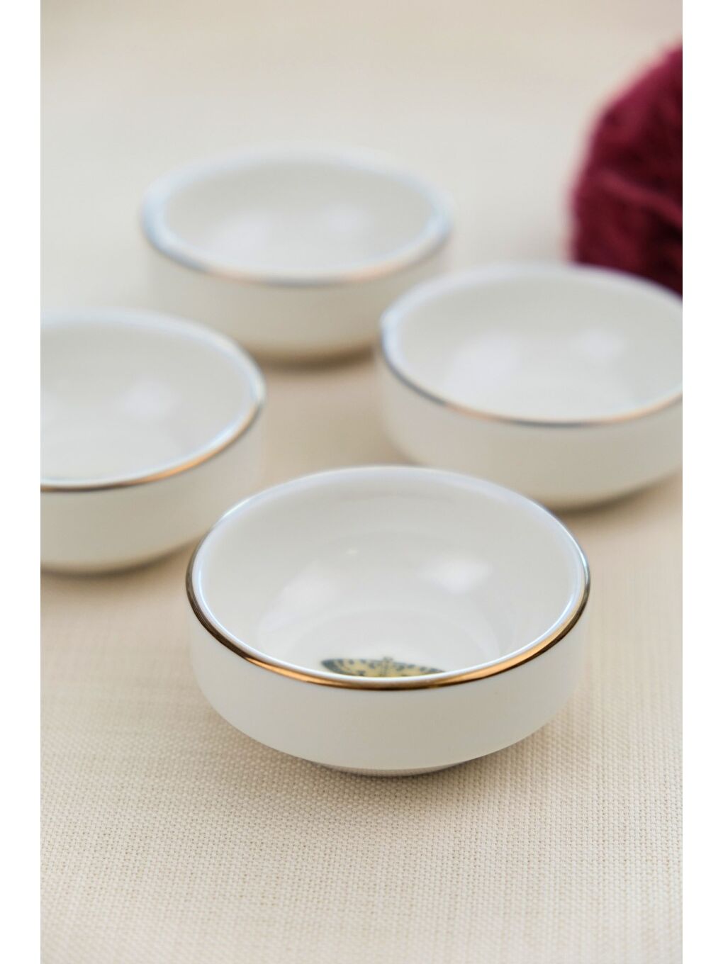 Karışık Kelebek Altın Yaldızlı İstifli Kase 6x2cm 30cc 4 LÜ-4