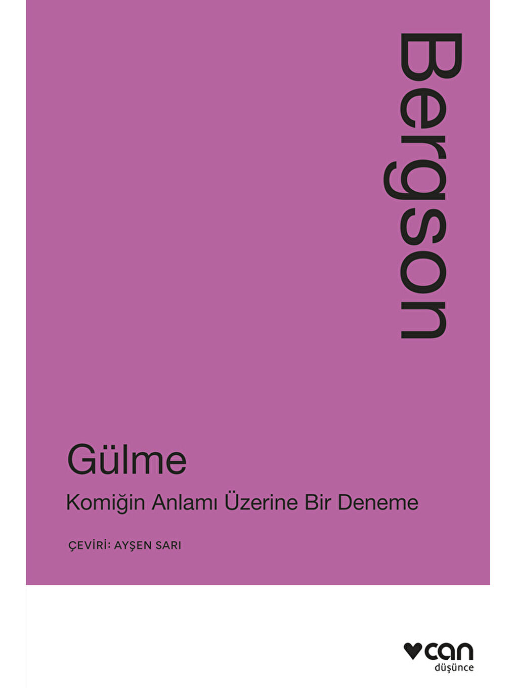 Can Yayınları Gülme: Komiğin Anlamı Üzerine Bir Deneme