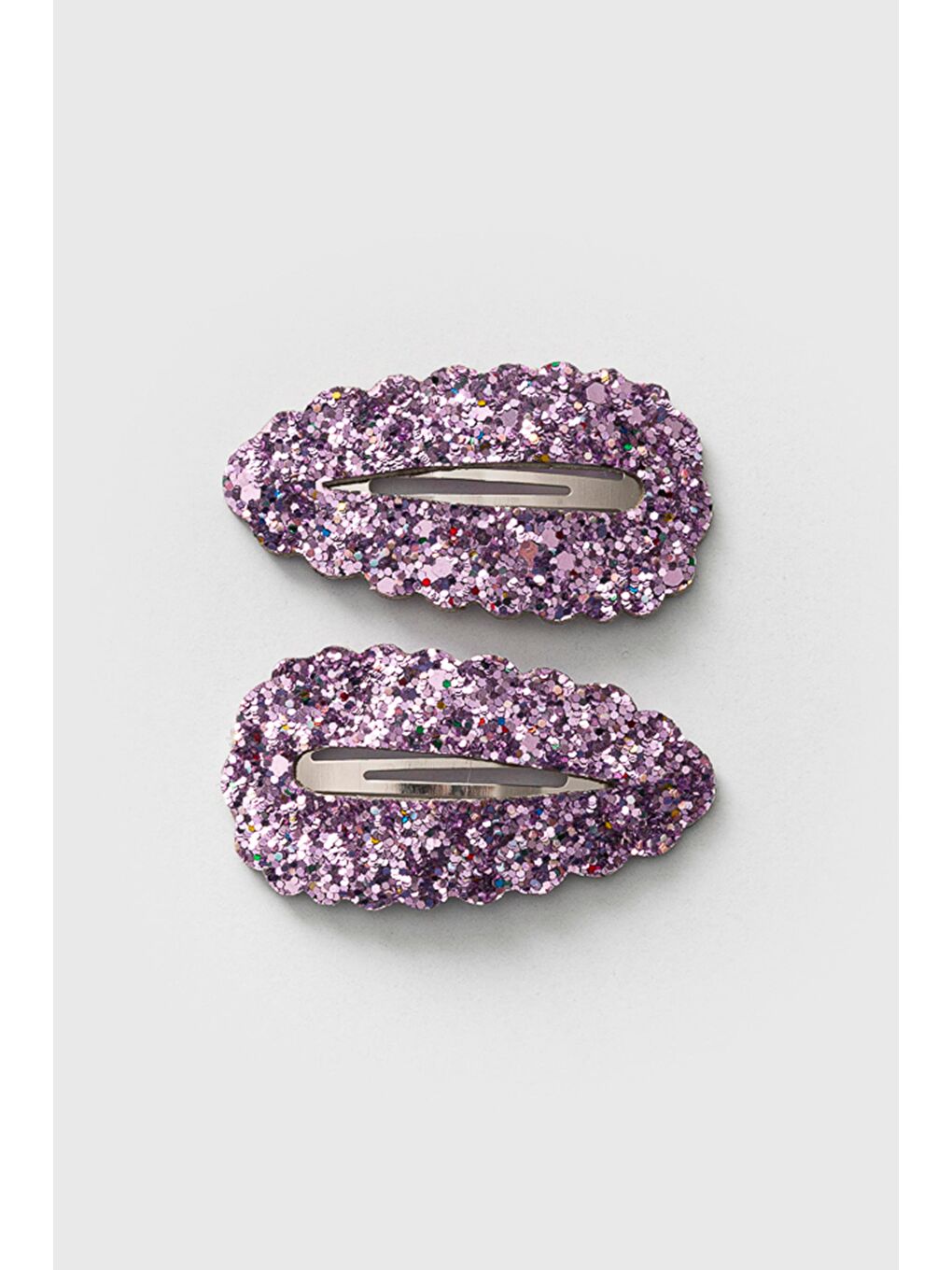 Mor Payetli İkili Kız Çocuk Klips Toka