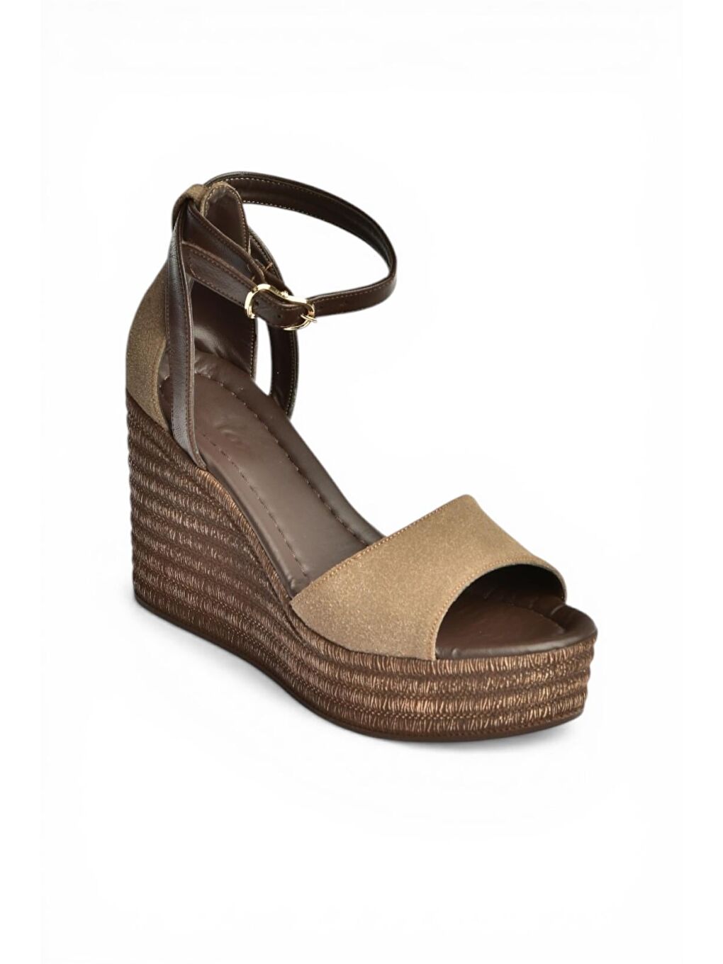 Kahverengi Kadın Dolgu Topuklu Ayakkabı Y996559102-5