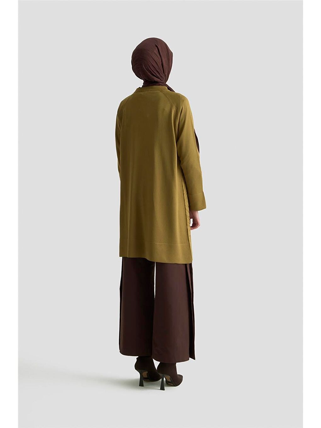 Trend Triko Tunik 25Ktd4114 Yağ Yeşili-4