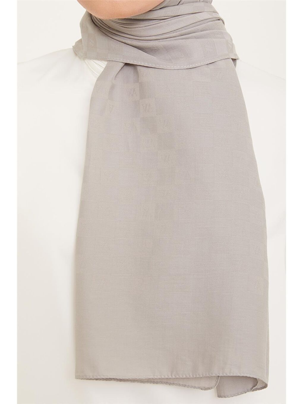 Gri Trend P.Monogram Şal2 21111-1