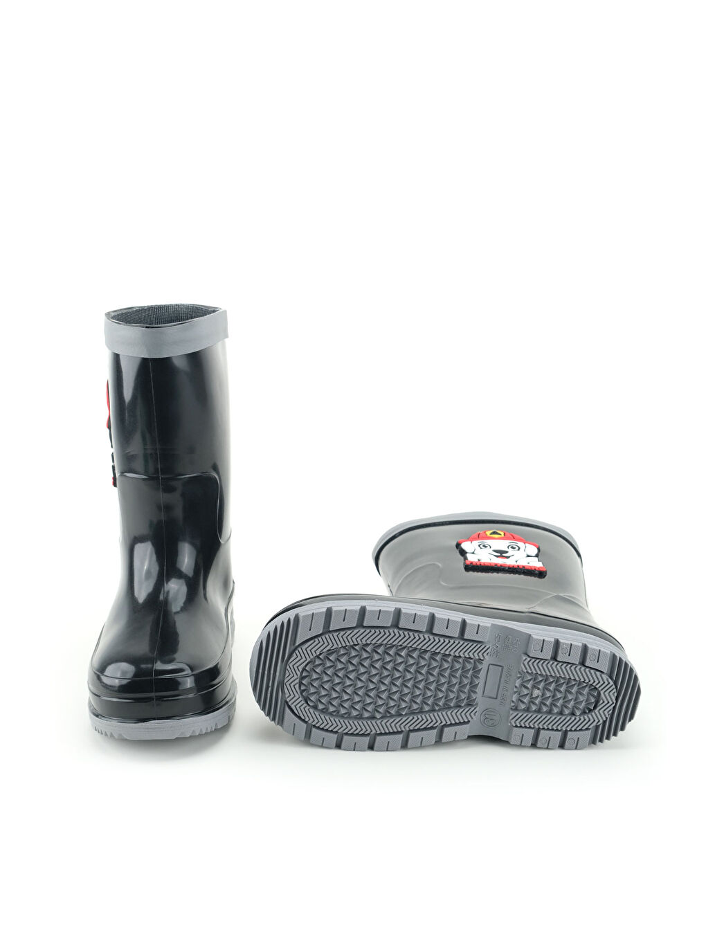 Siyah Erkek Çocuk Kışlık PVC Su Gecirmez İçinde Harici Çıkarılabilir Çoraplı Yağmur Bot Çizme-4