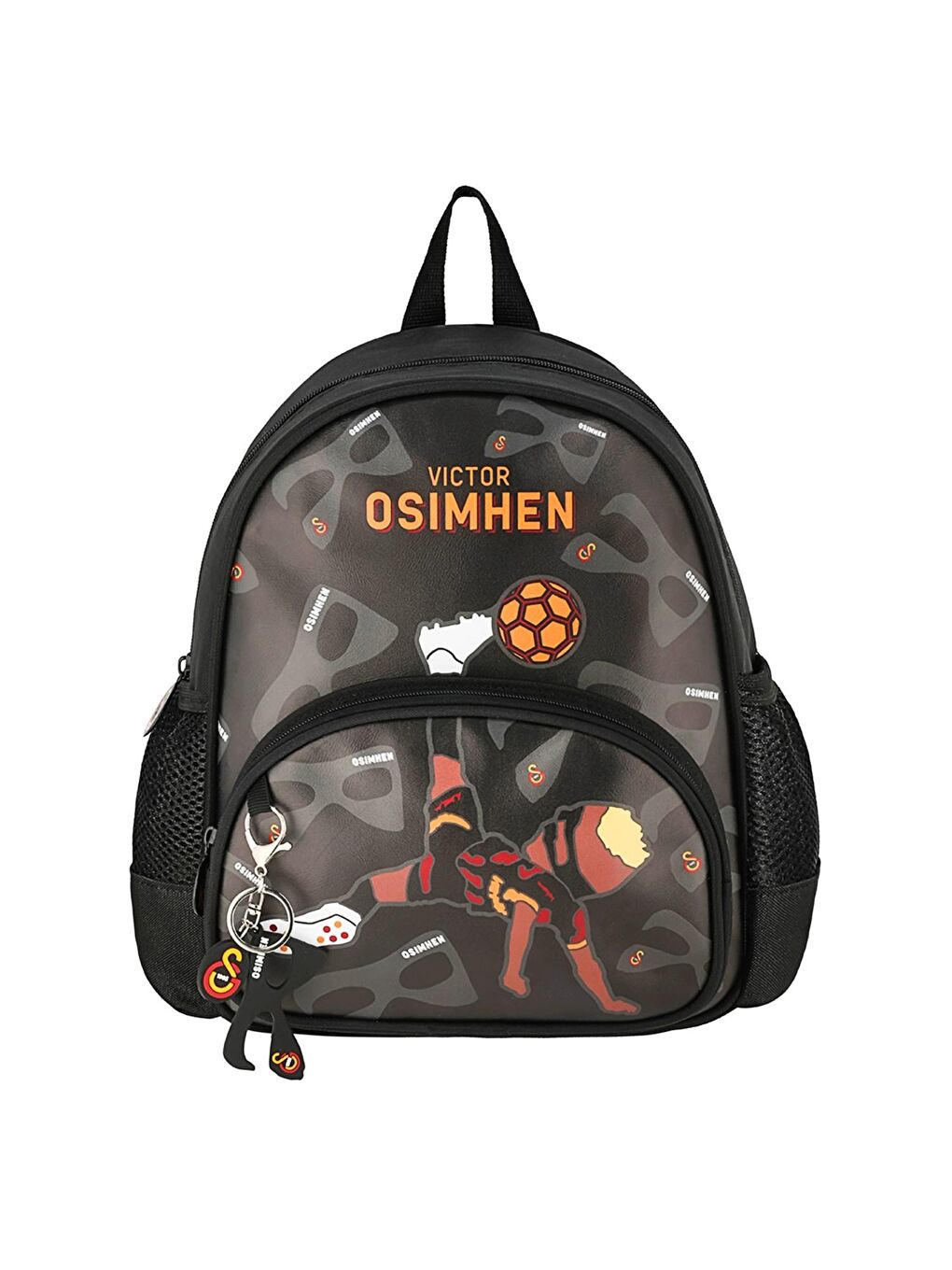 2 Bölmeli Victor Osimhen Suni Deri Anaokulu Okul Sırt Çantası (25587)