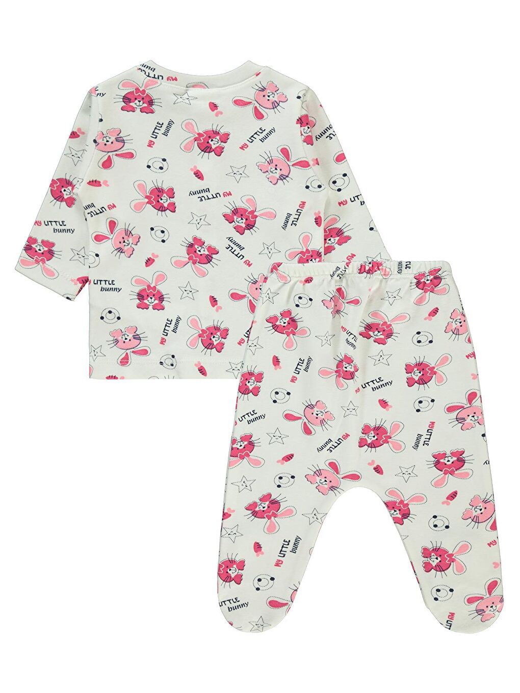 Civil Pembe Baby Kız Bebek Pijama Takımı 1-6 Ay Pembe - 1