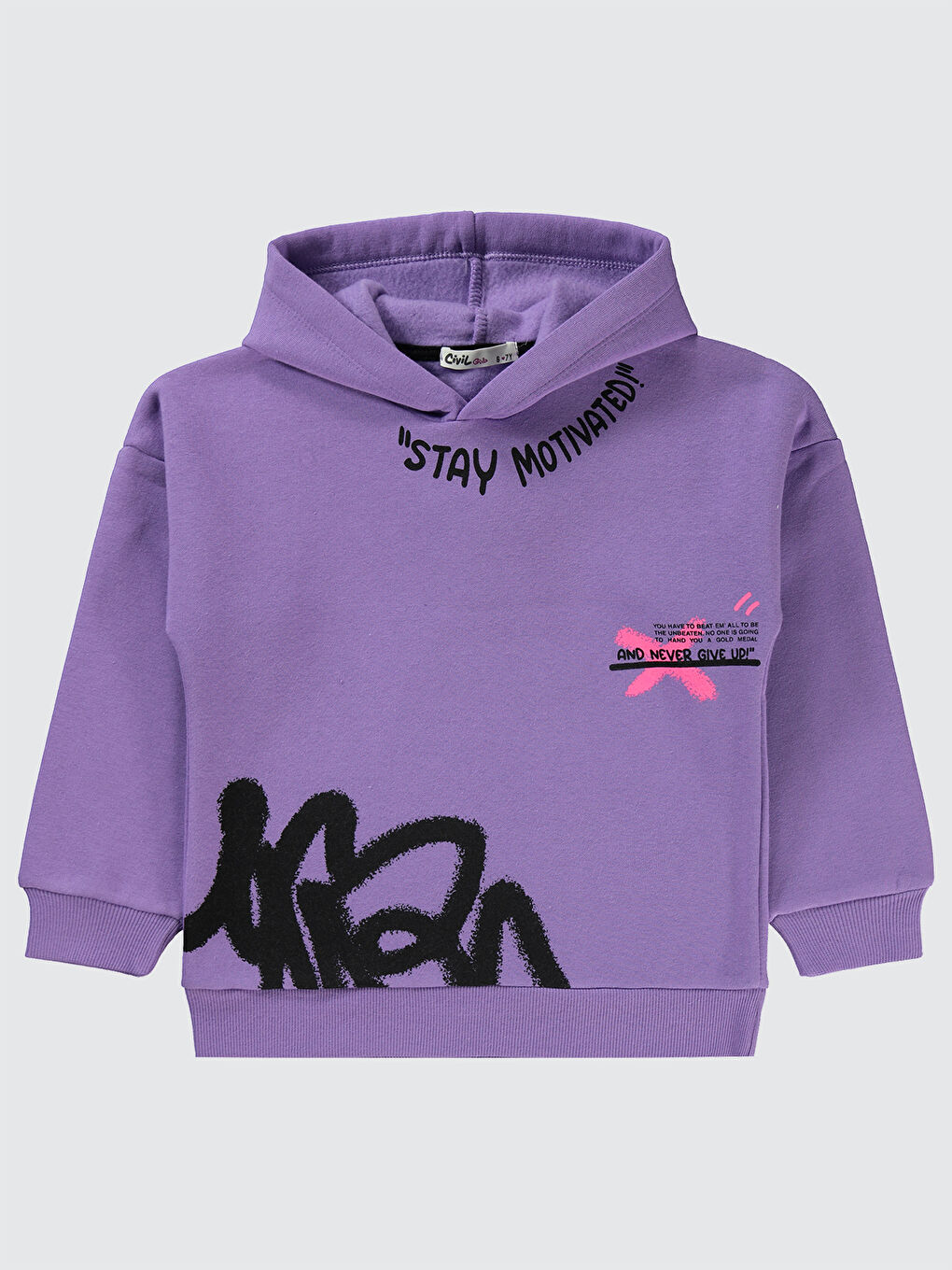 Civil Lila Girls Kız Çocuk Sweatshirt 6-9 Yaş Meta Leylak