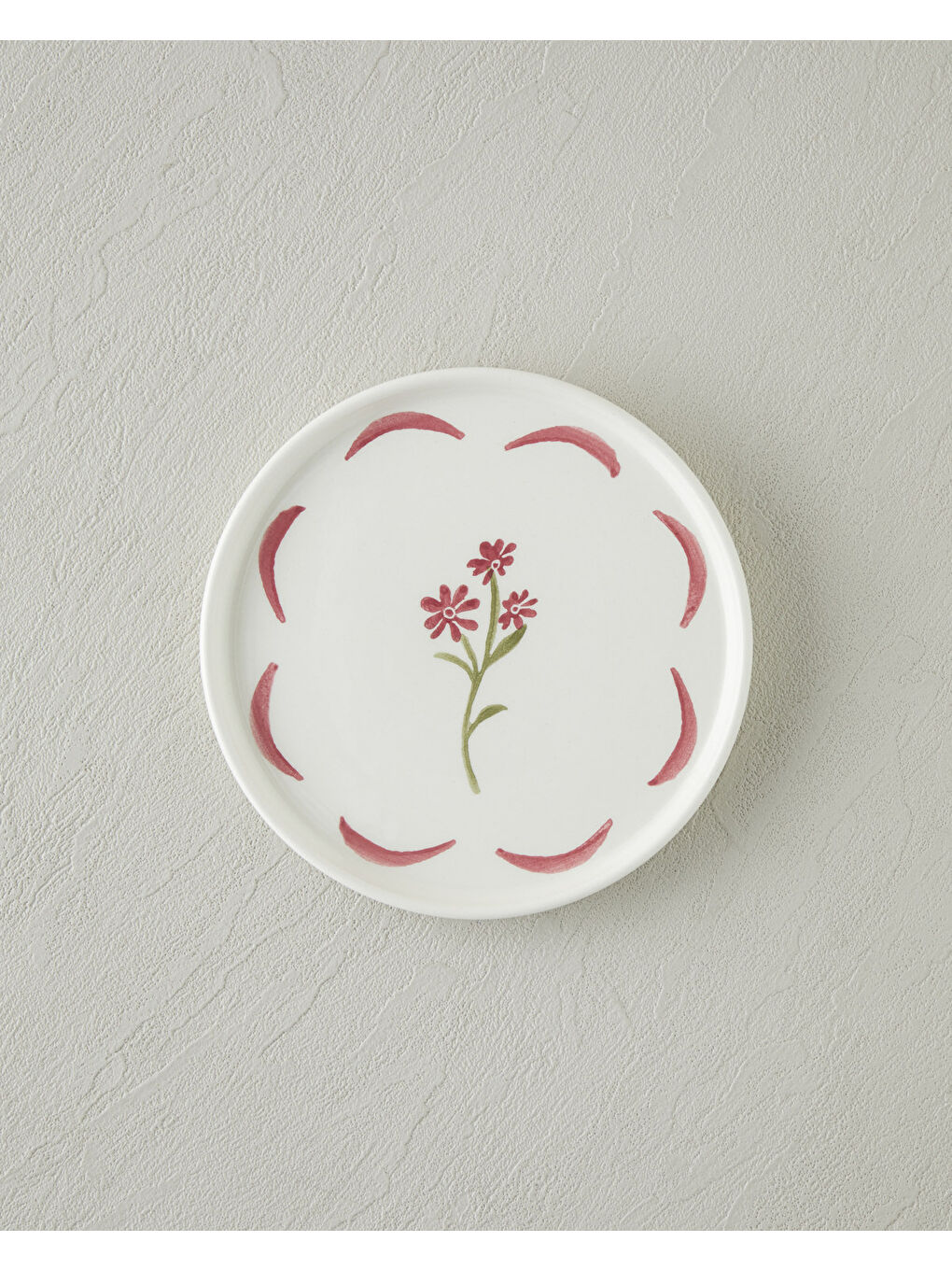 Beyaz Bliss Seramik 6'lı Pasta Seti 16 cm Renkli-2