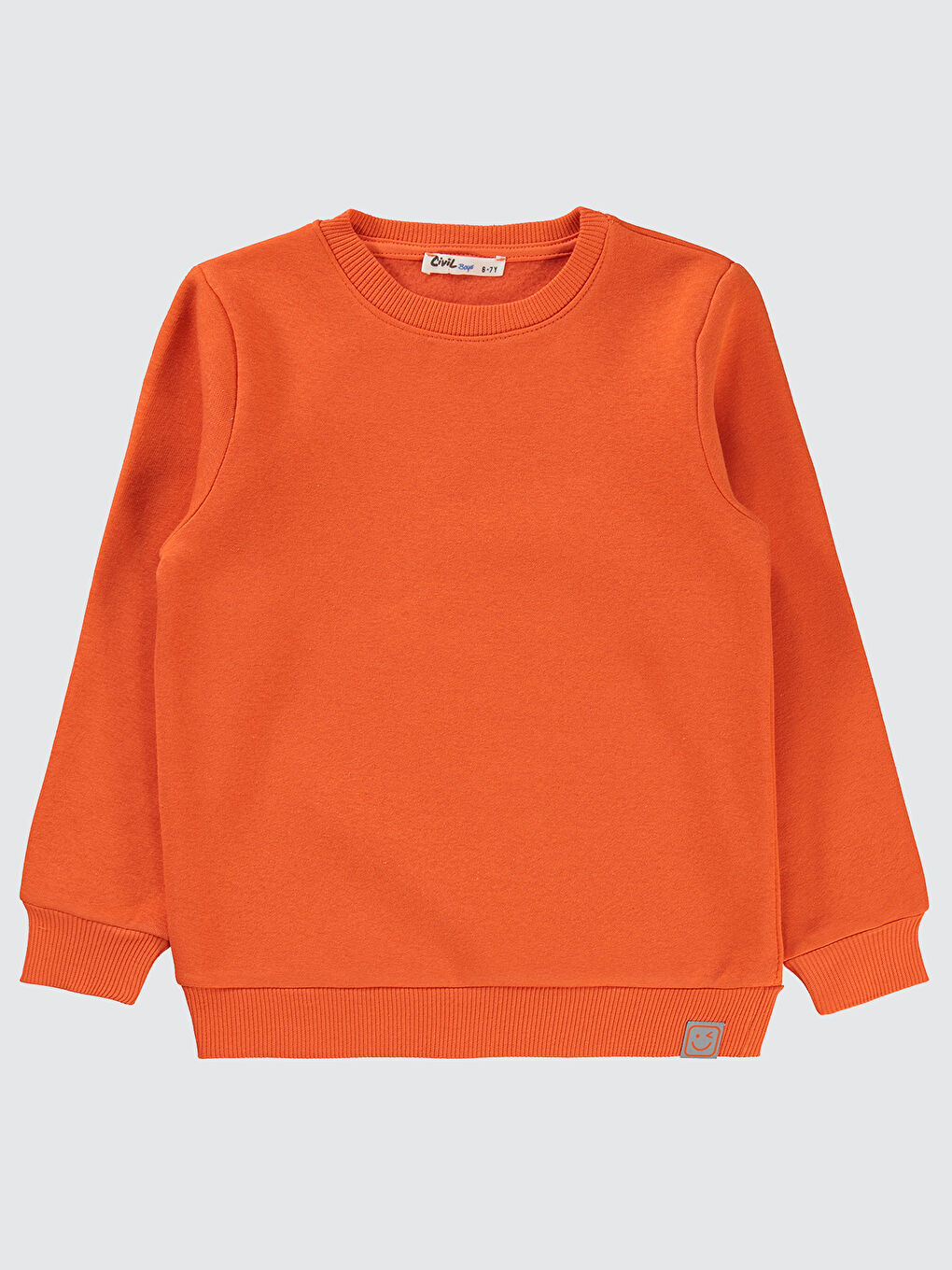 Civil Turuncu Boys Erkek Çocuk Sweatshirt 6-9 Yaş Oranj