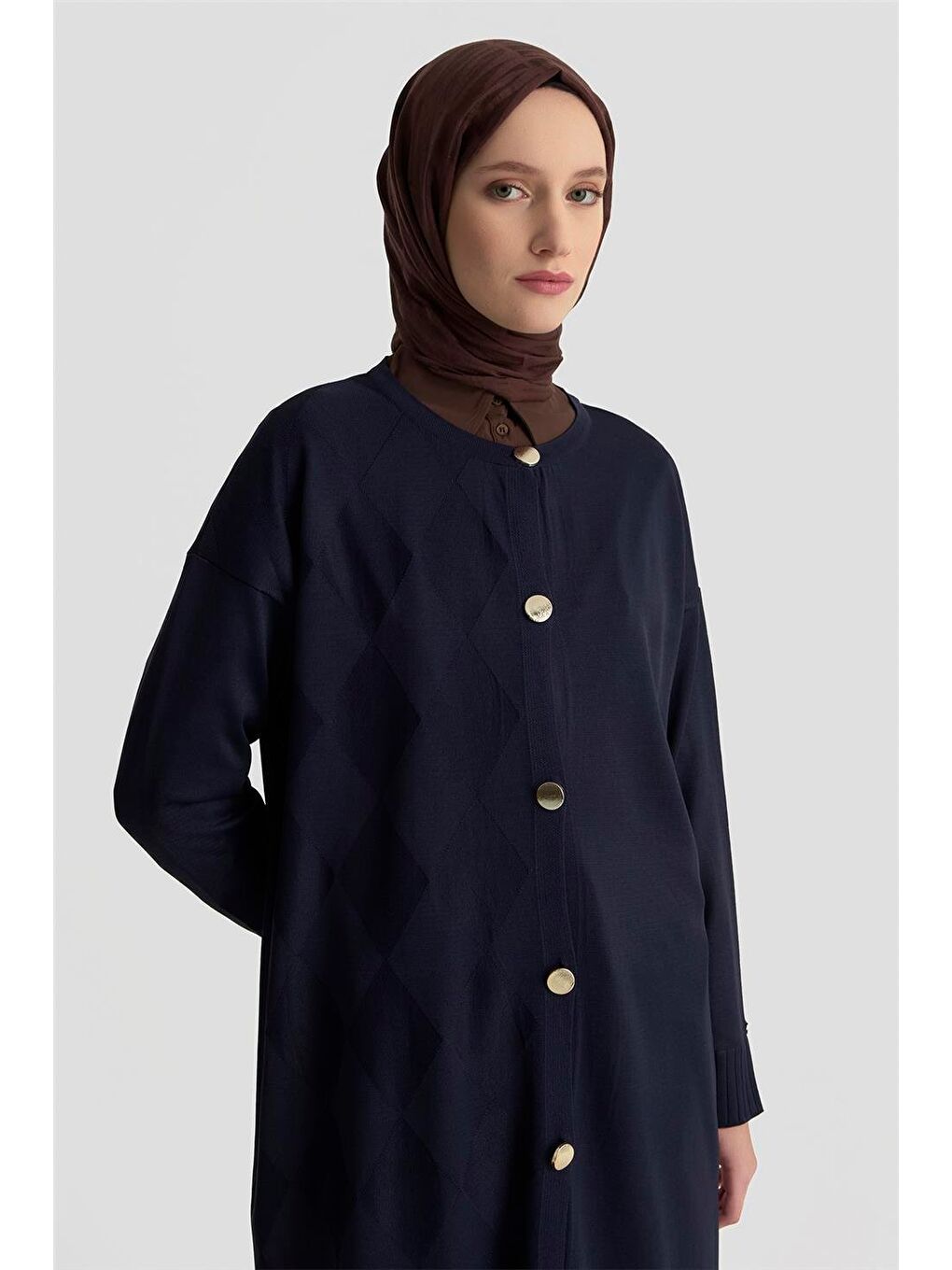 Trend Triko Hırka 25Ktd4124 Lacivert-2