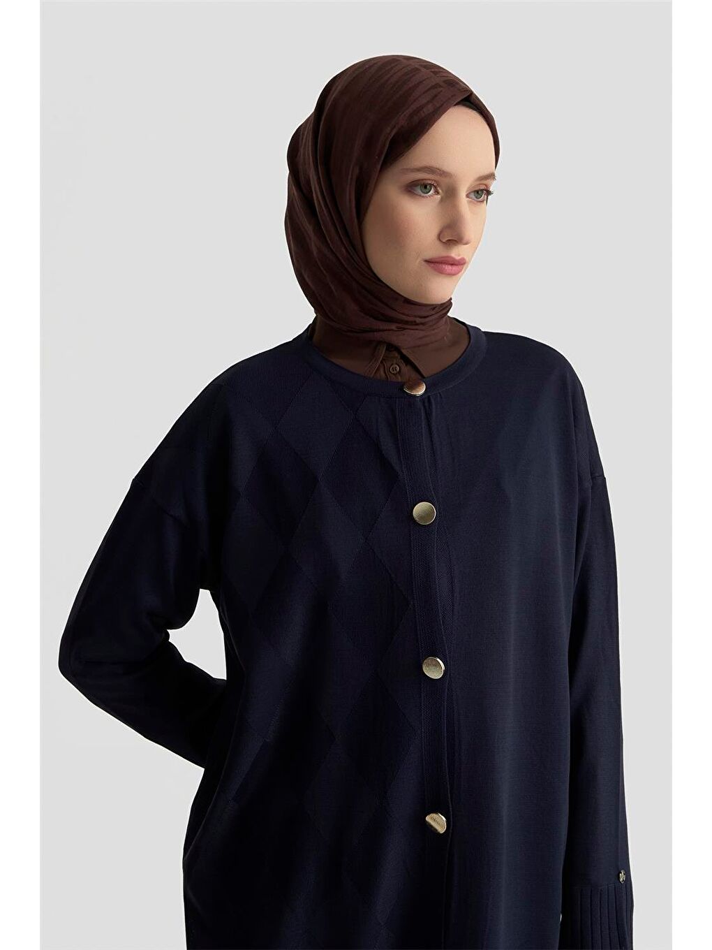 Trend Triko Hırka 25Ktd4124 Lacivert-3