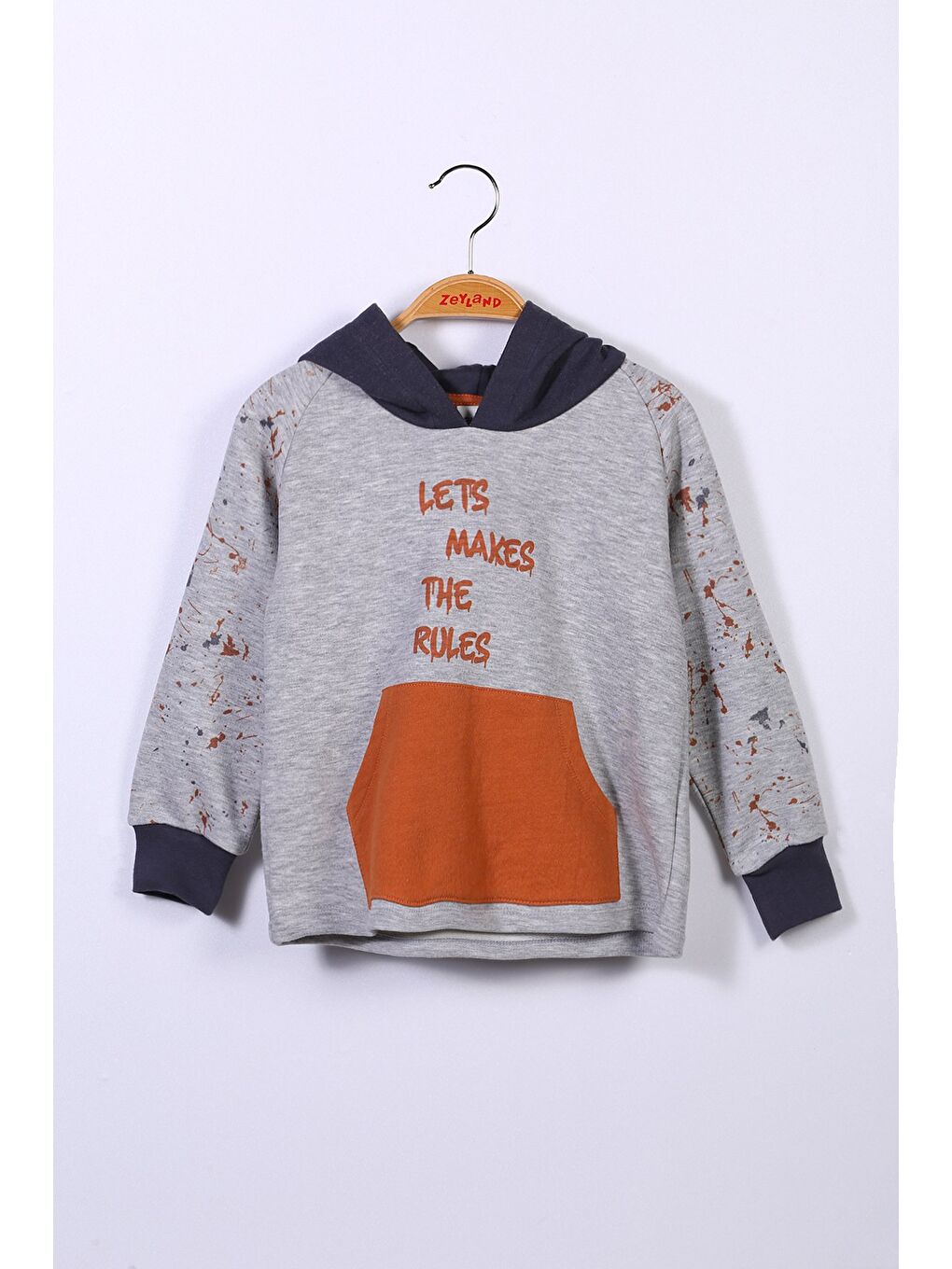 ZEYLAND Erkek Çocuk Kapüşonlu Gri Sweatshirt  2 6yaş - 2