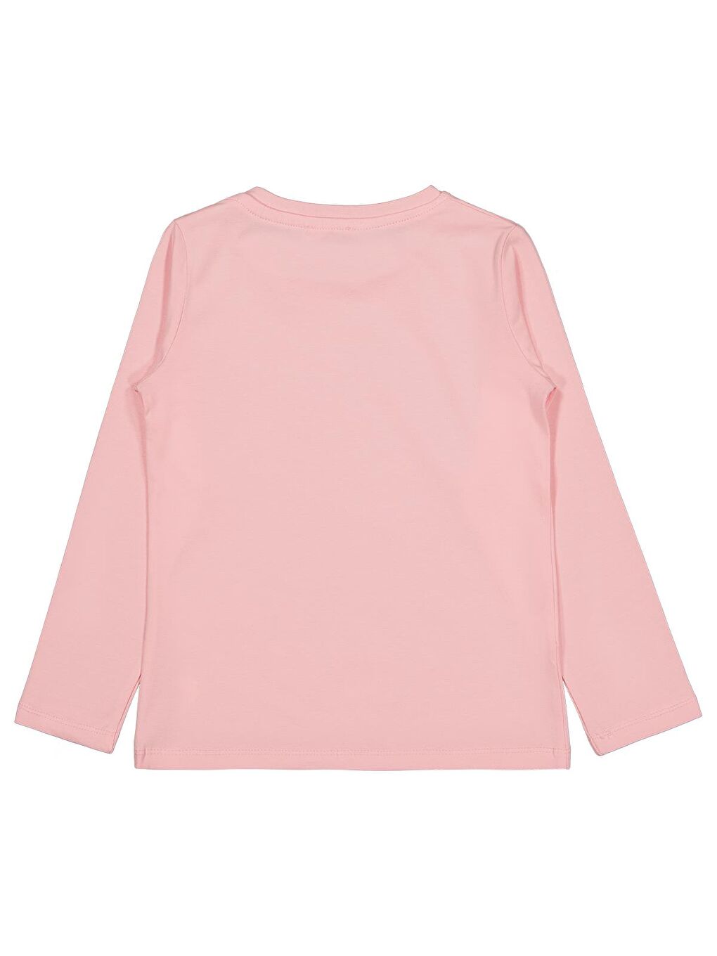 Girls Basic 6-9 Yaş Sweatshirt - Pembe-1