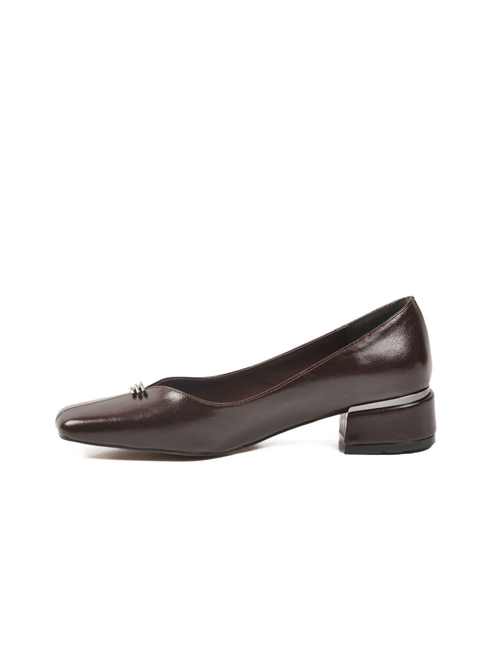 Kahverengi Kahve Özel Davet Kadın Topuklu Abiye Ayakkabı 312534 Z-3