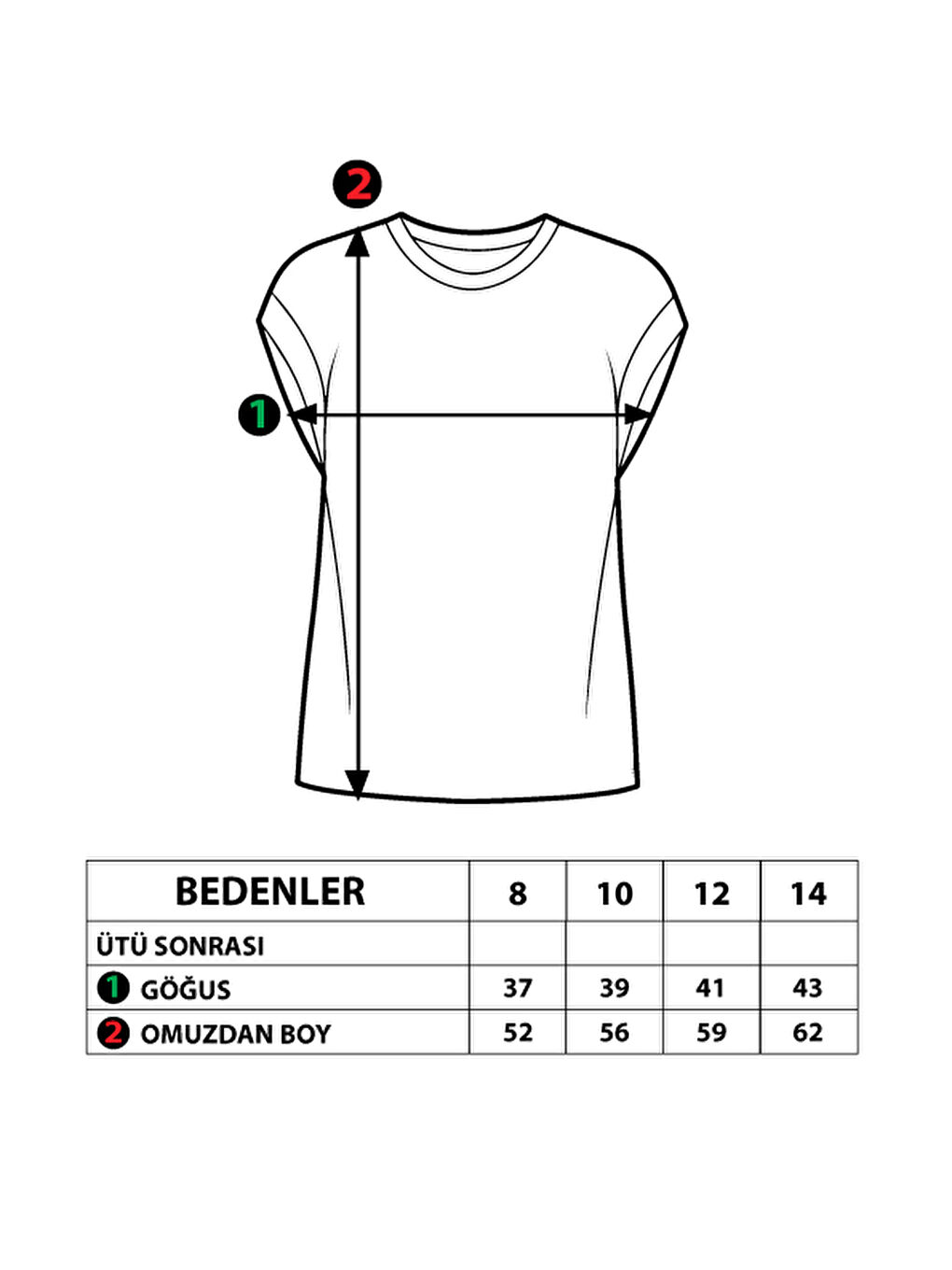 Sarı Kız Çocuk Simli Garni Detaylı Baskılı Tişört-1