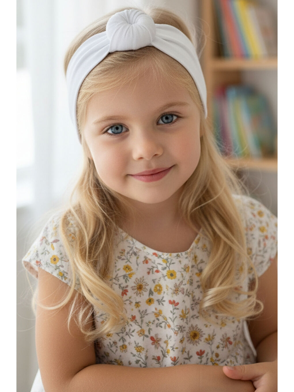 Kız Çocuk Bandana/Beyaz