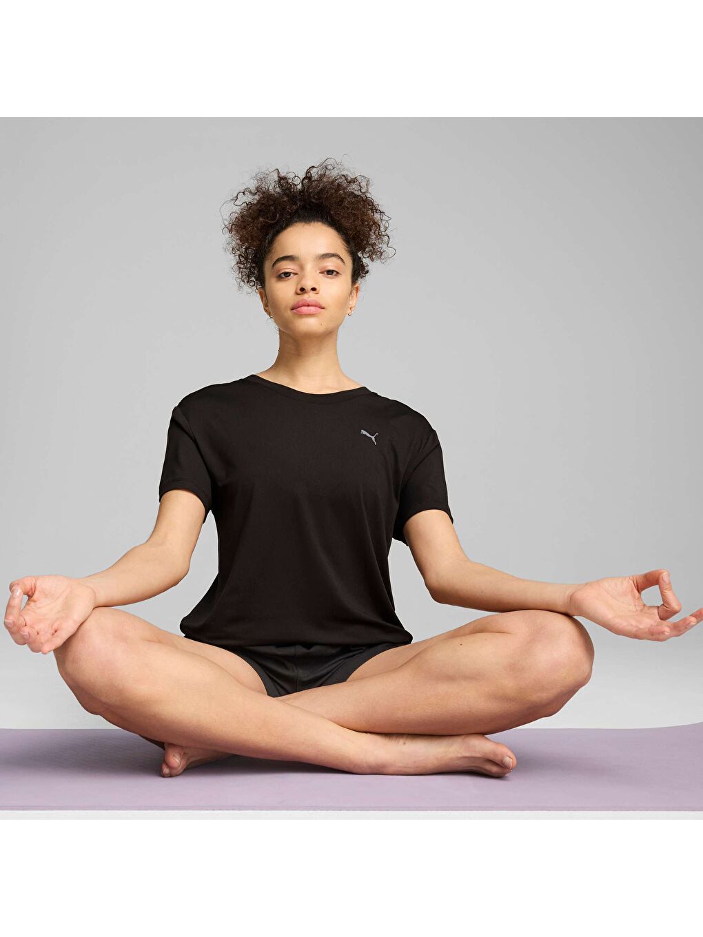 Siyah MOVE CLOUDSPUN Kadın Bol Kesim Tişört-6