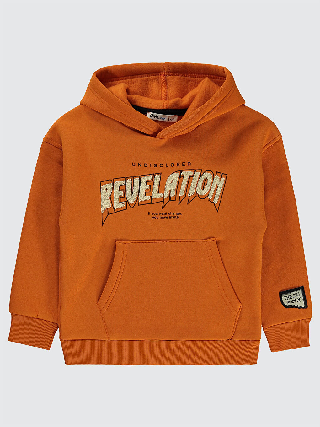 Civil Civi Boys Erkek Çocuk Sweatshirt 6-9 Yaş Turuncu