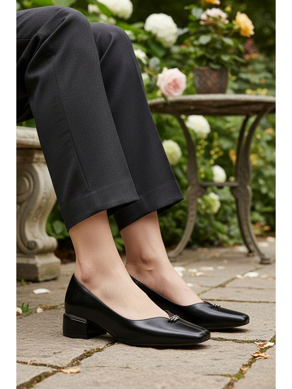 Siyah Özel Davet Kadın Topuklu Abiye Ayakkabı 312534 Z-2