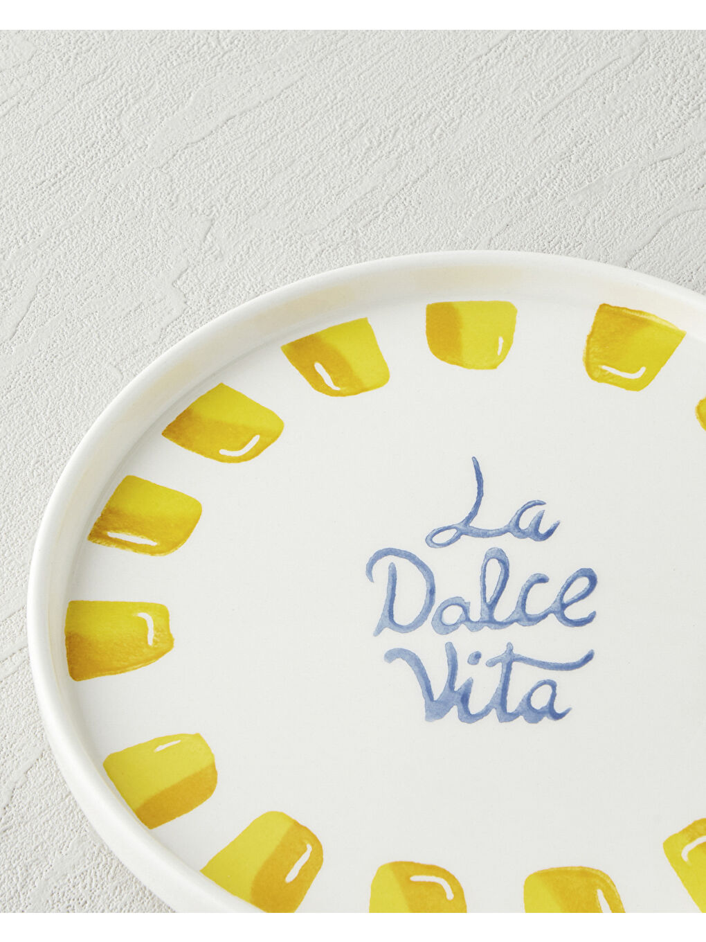 Dolce Vita Seramik 6'lı Pasta Seti 20 cm Sarı-5