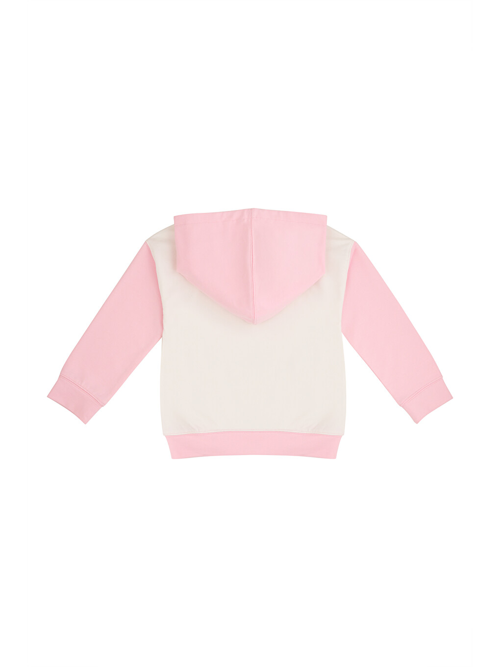 Desenli Modal Elastan Oversıze Kapüşonlu Sweatshırt 2-6 Yaş Pembe-3