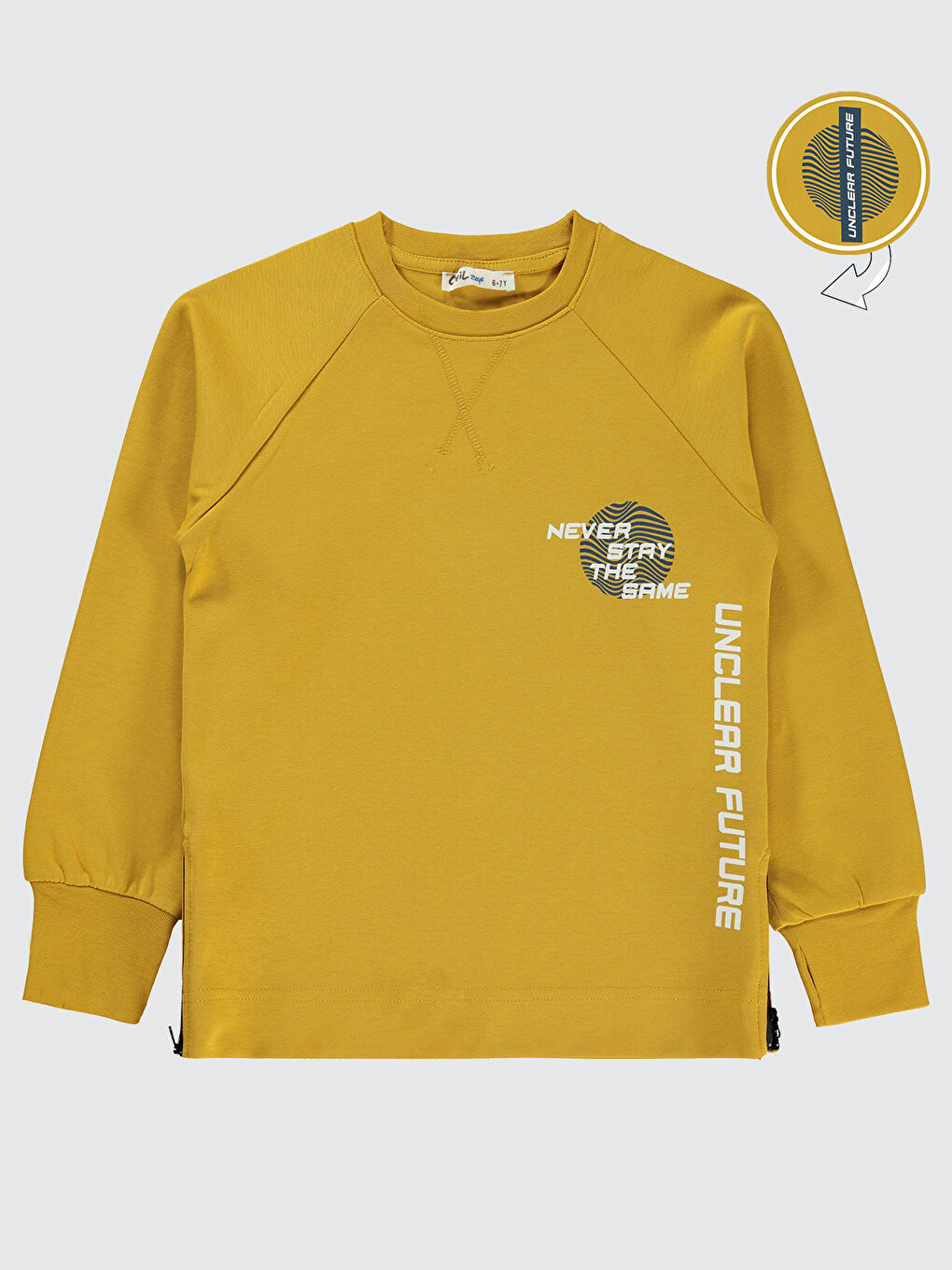 Civil Kahverengi Boys Erkek Çocuk Sweatshirt 6-9 Yaş Hardal