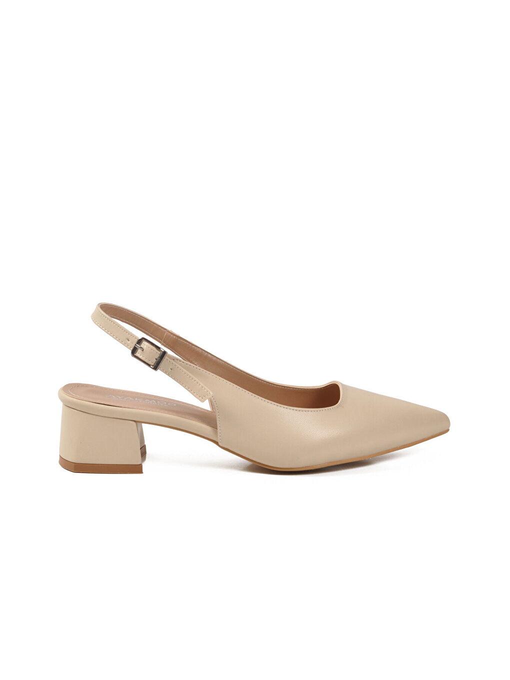 Bej Kadın Topuklu Abiye Ayakkabı 323101 Z-1