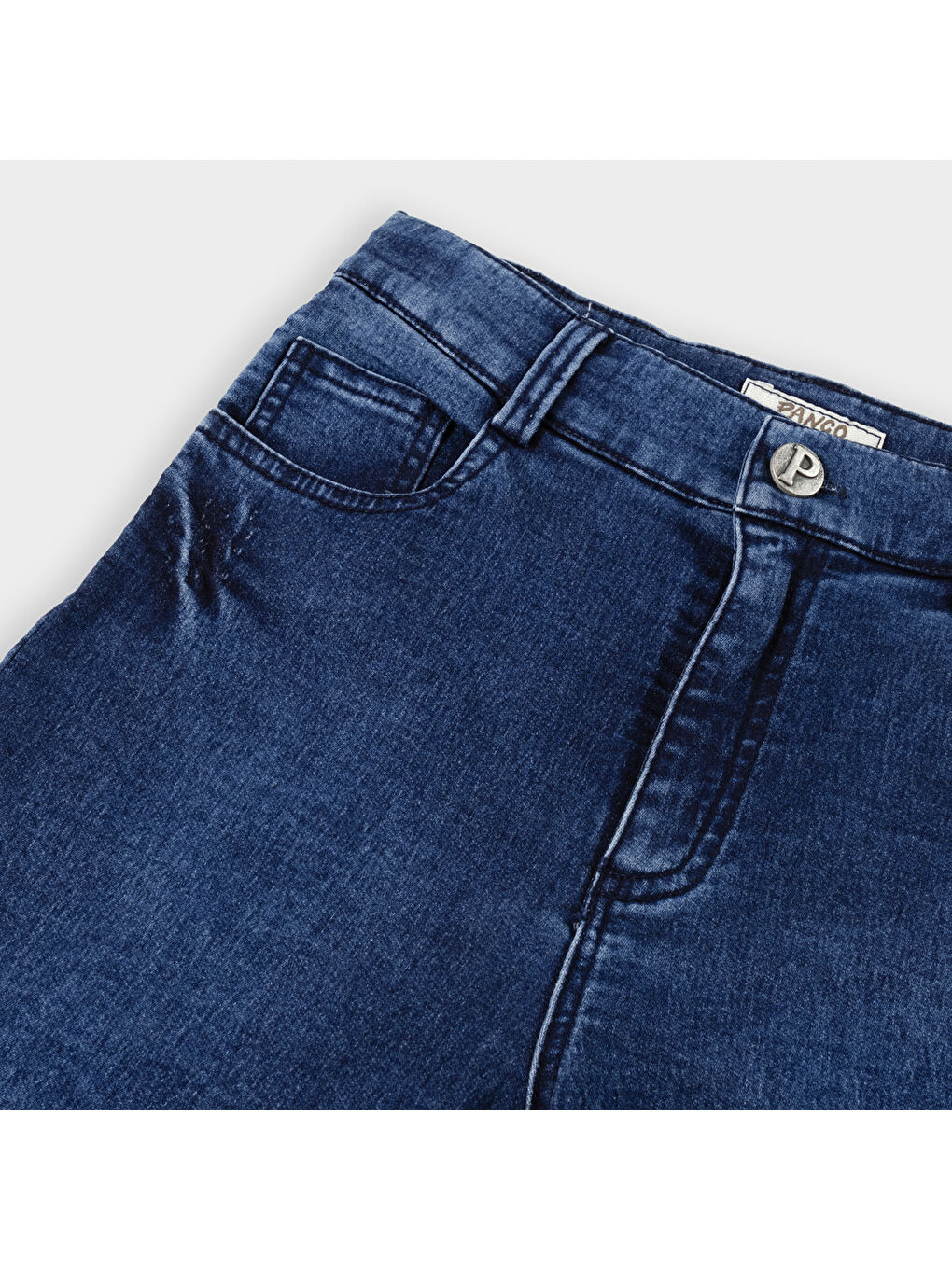 Panço Lacivert Erkek Çocuk  Yıkamalı Denim Şort - 4