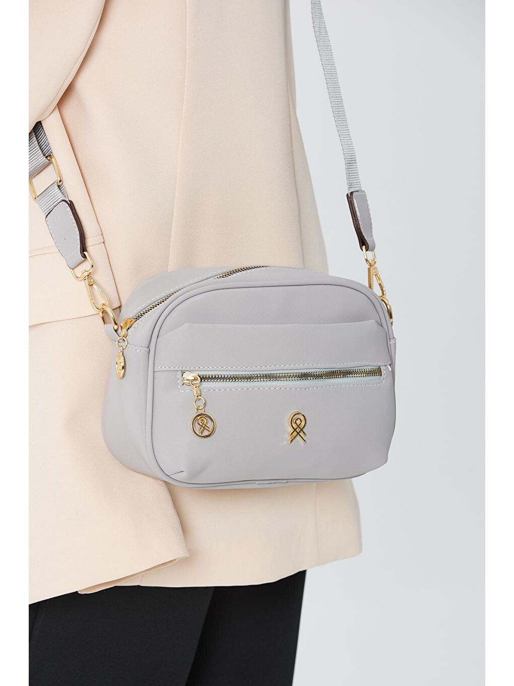 Uzun Askılı Aldo Kadın Çapraz Çanta Gri