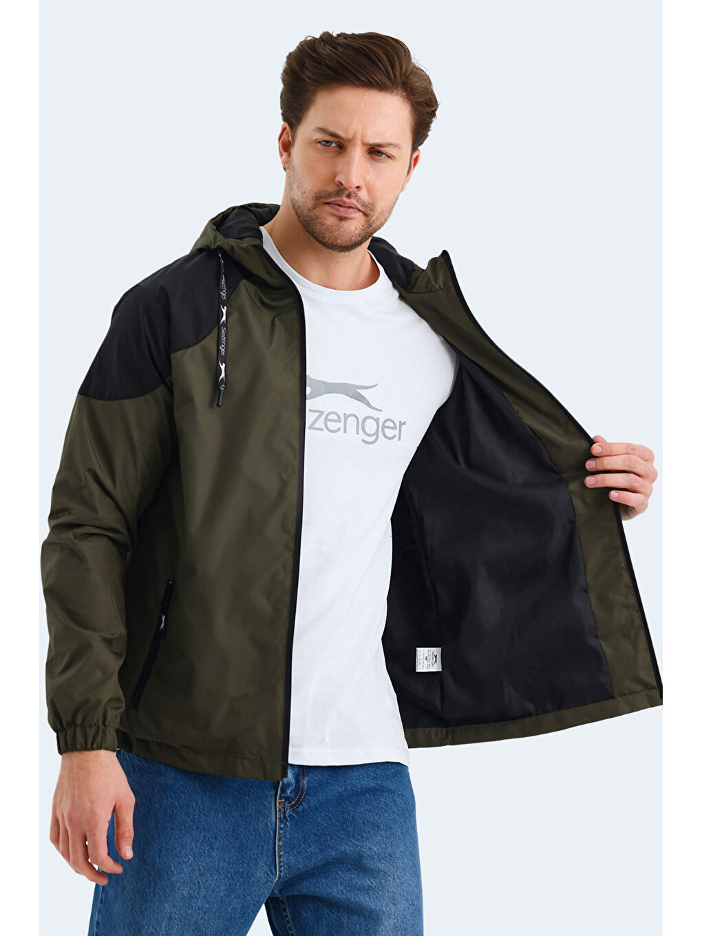 SLAZENGER NICHOL KTN Erkek Yağmurluk Haki - 5