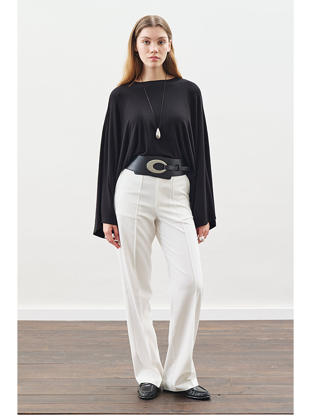 Geniş Tokalı Bel Kemeri Siyah