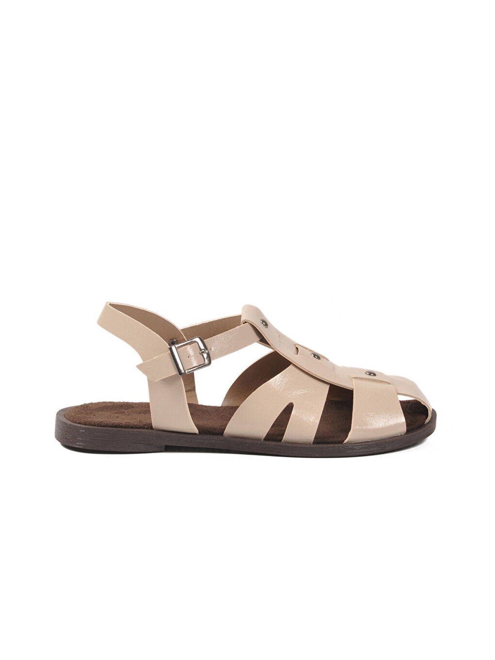 Bej Hafif İnce Taban Kadın Sandalet 335335 Z-1