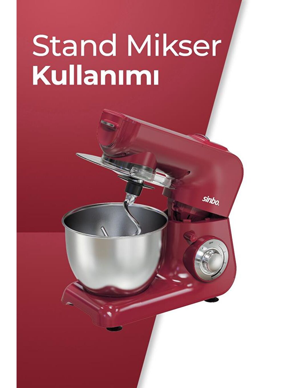 SMX-2775 Çok Amaçlı 3ın1 Mutfak Şefi Hamur Yoğurma Kıyma Makinesi Sürahi Blender 1500w Kırmızı-2