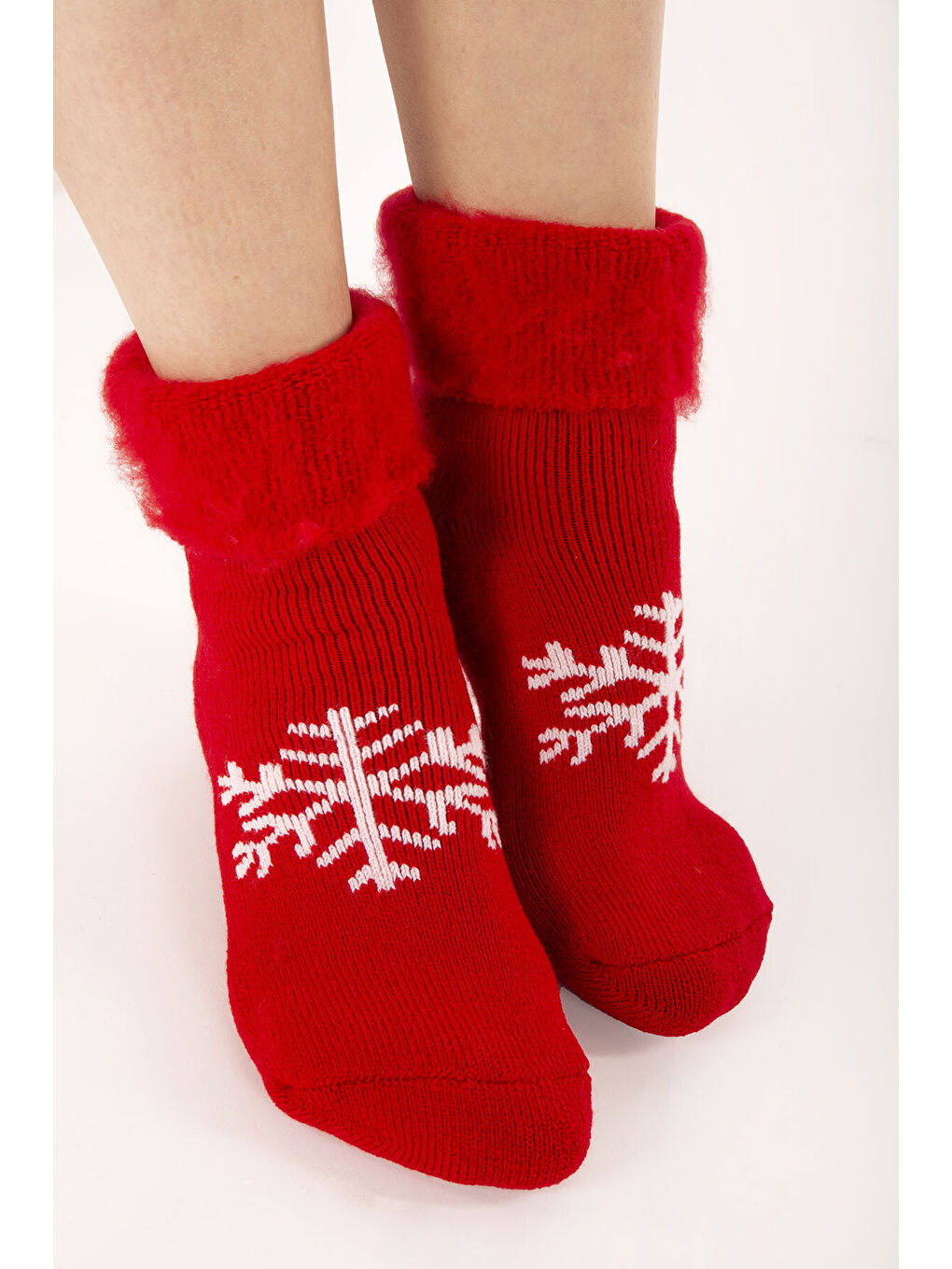 Kırmızı Termal Yılbaşı Çorabı