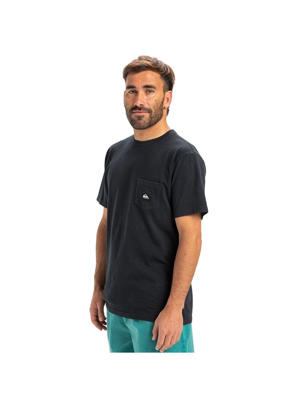 Salt Water Pocket Erkek Siyah Tişört-1