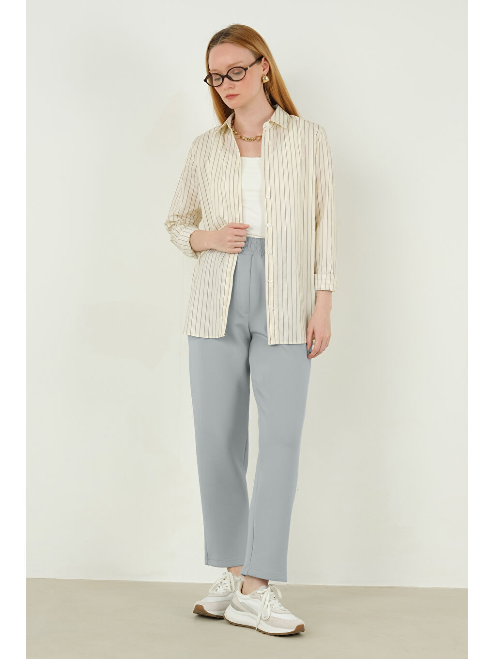 Scuba Pantolon Açık Gri