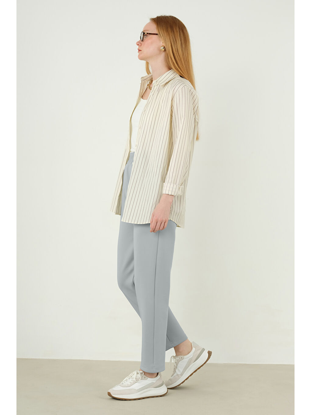 Scuba Pantolon Açık Gri-2