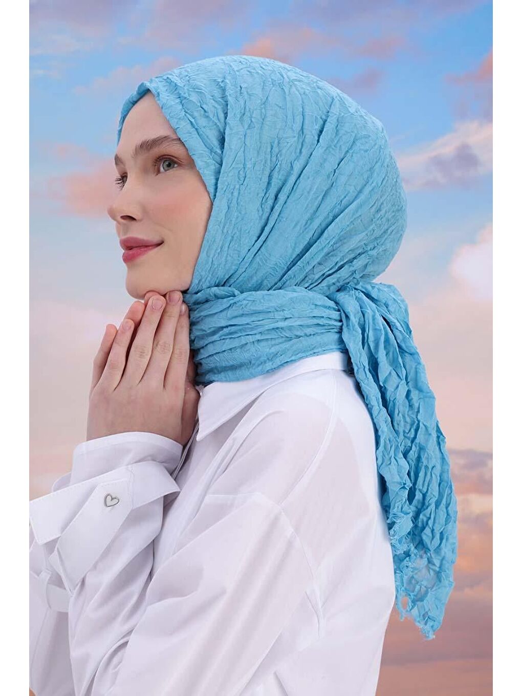 Gök Mavisi-Vual Kraş Şal