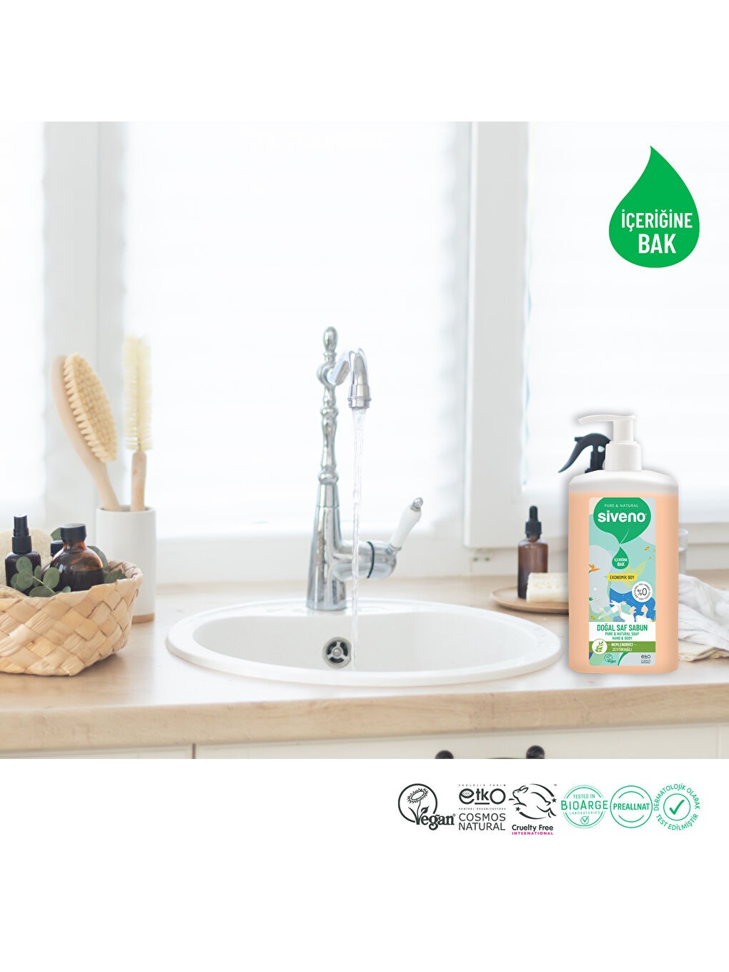 %100 Doğal Sıvı Kastil Sabun Zeytinyağlı Yoğun Nemlendirici Bitkisel Vegan 1000 ml-1